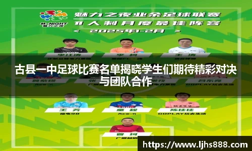 古县一中足球比赛名单揭晓学生们期待精彩对决与团队合作
